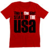 Red 51st State, T-Shirt, Red, USA, THE THE, Fashion