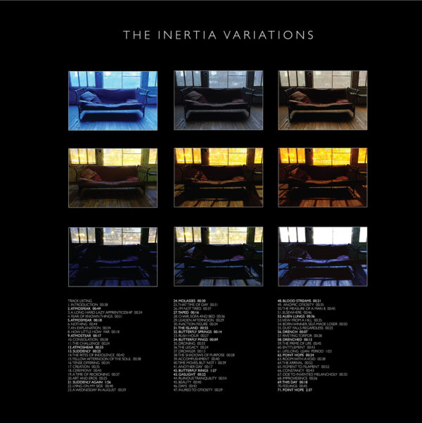 The Inertia Variations inner page deluxe CD tracklist